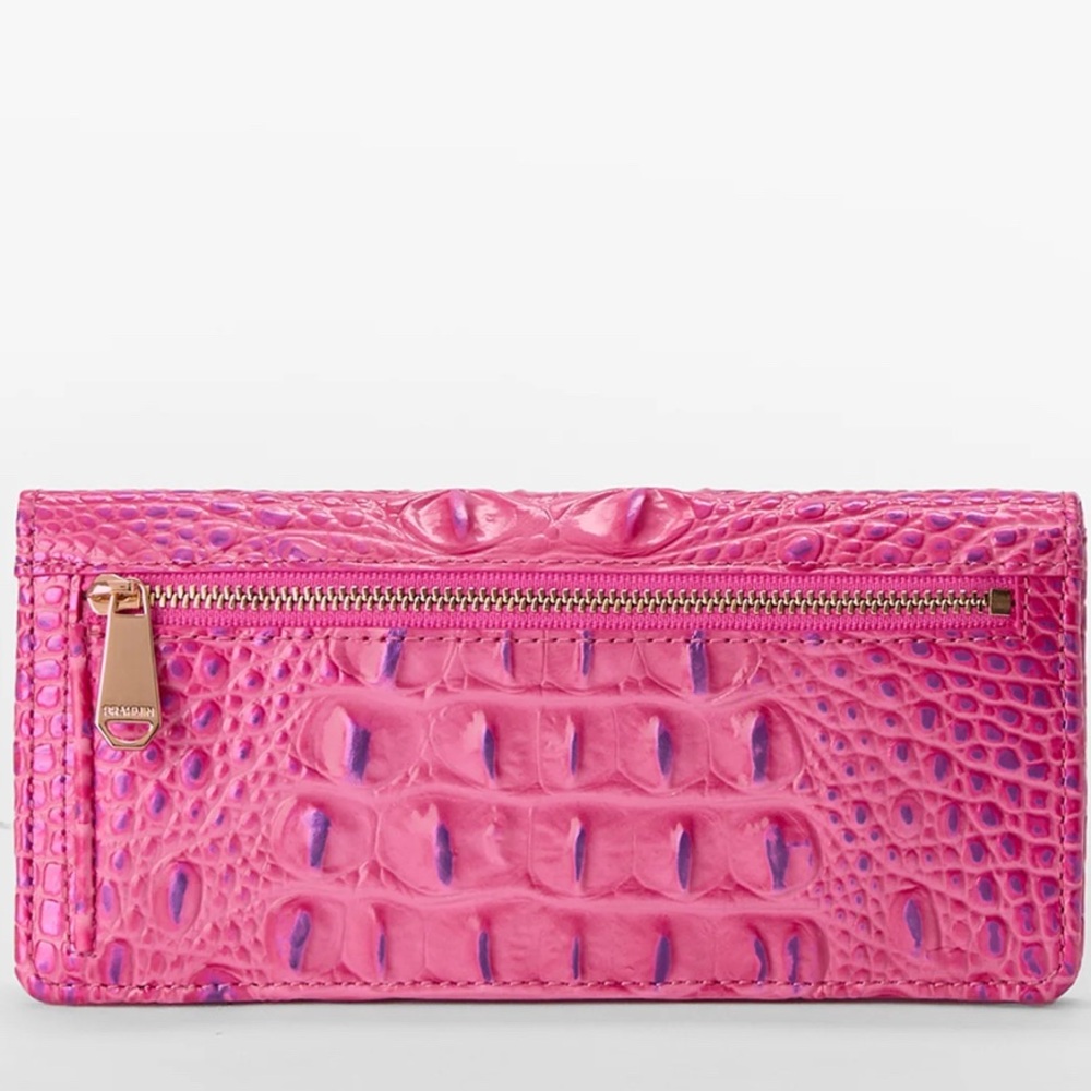 Brahmin Phlox Pink Melbourne Minuette Handbag AND Matching Addy Wallet NWT - Picture 11 of 13